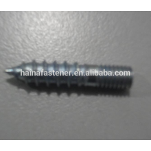 zinc-plated carbon steel hanger screw with wood thread